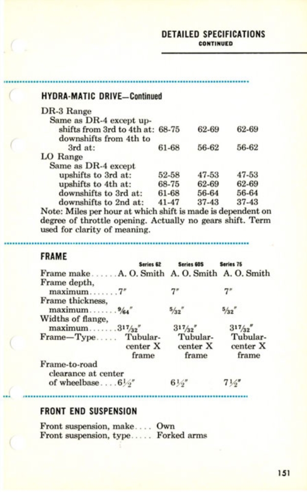 1957 Cadillac Salesmans Data Book Page 63